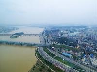 The Han River in Seoul, the capital of South Korea