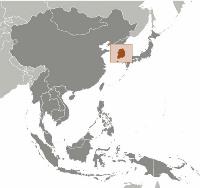 Location of South Korea