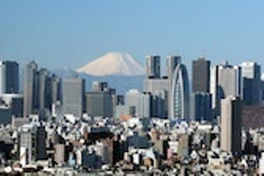 The city of Tokyo with Mount Fuji in the backdrop