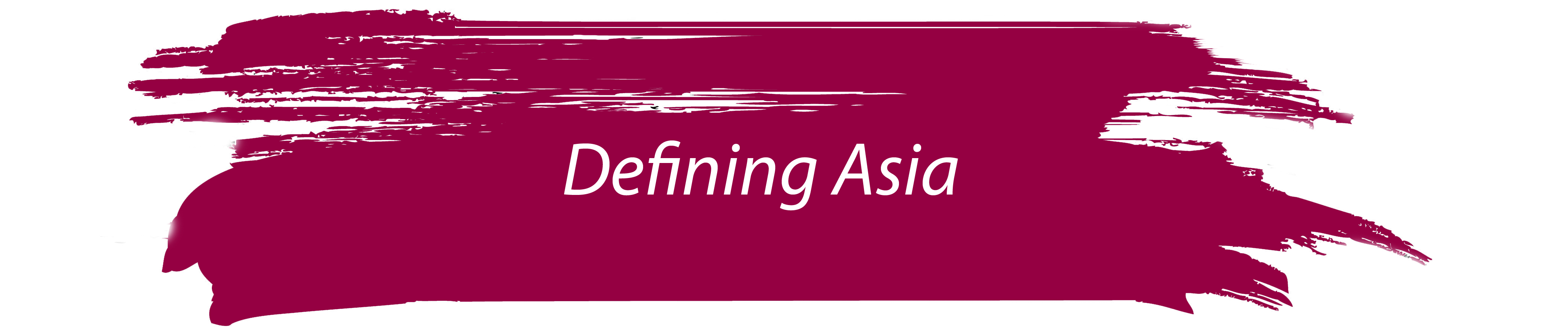 Defining Asia