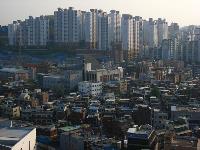 Apartment buildings in Korea