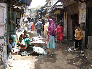 Dharavi Slum in Mumbai