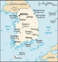 Key cities in South Korea