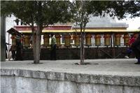 Prayer Wheels located in Lhasa, Tibet