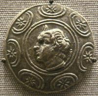 Medallion with head of Antigonus Gonatas, ruler of the Macedonian kingdom