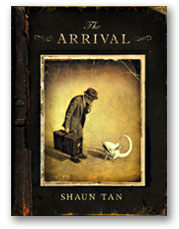 Cover for the book The Arrival by Shaun Tan