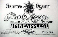 White Australian pineapples