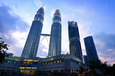 Malaysia's Petronas Towers at dusk